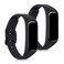 kwmobile Straps Compatible with Samsung Galaxy Fit 2 Straps - 2x Replacement Silicone Watch Bands - Black/Black