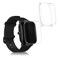kwmobile Frame Cover Compatible with Huami Amazfit A1608 / Bip U/Bip U pro Cover (2-Pack) - Clear Silicone Case - Transparent
