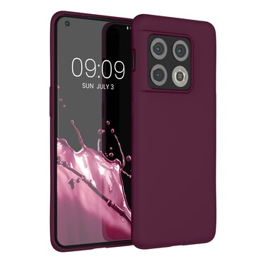 kwmobile Case Compatible with OnePlus 10 Pro 5G Case - TPU Silicone Phone Cover with Soft Finish - Tawny Red