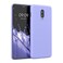 kwmobile Case Compatible with OnePlus 6T Case - Slim Protective TPU Silicone Phone Cover - Light Lavender