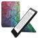 kwmobile Origami Case Compatible with Amazon Kindle Paperwhite 11. Generation 2021 - Case Slim Premium PU Leather Cover with Stand - Multicolor Dark Pink/Blue/Green