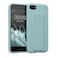 kwmobile Case Compatible with Apple iPhone SE (2022) / iPhone SE (2020) / iPhone 8 / iPhone 7 - Case with Hand Strap and Stand Soft TPU Silicone Coating - Mint