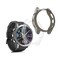 kwmobile Frame Cover Compatible with Garmin Fenix 7 Cover (2-Pack) - Clear Silicone Case - Black/Transparent