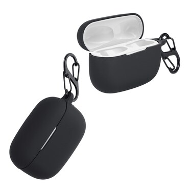 kwmobile Case Compatible with Honor Earbuds 3 Pro Case - Silicone Cover Holder for Earbuds - Black
