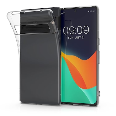kwmobile Case Compatible with Google Pixel 7 - Clear Case Soft Slim Flexible Protective TPU Phone Cover - Transparent