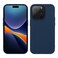 kwmobile Case for iPhone 14 Pro Case - Slim Protective TPU Silicone Cover - Wireless Charger Friendly - Navy Blue