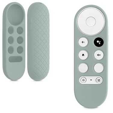 kwmobile Case Compatible with Google Chromecast 2020 4K / Chromecast 2022 HD Case - Soft Silicone Cover for Remote Control - Pastel Green