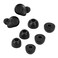 kwmobile Replacement Ear Tips Compatible with Jabra Elite 85t - Set of 6 - Memory Foam Eartips - Black