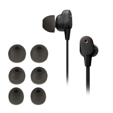 kwmobile 6X Replacement Ear Tips Compatible with Sony WI-1000XM2 - Silicone Tips for Earphones - Grey