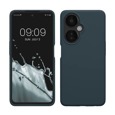 kwmobile Case Compatible with OnePlus Nord CE 3 Lite 5G / Nord N30 5G Case - TPU Silicone Phone Cover with Soft Finish - Dark Slate