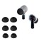 kwmobile 6X Replacement Ear Tips Compatible with Nothing Ear (2) - Silicone Tips for Earphones - Black
