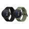 kwmobile Straps Compatible with Suunto 9 Peak Pro/ 9 peak / 5 peak/Vertical Straps - 2x Replacement Silicone Watch Bands - Black/Pastel Green