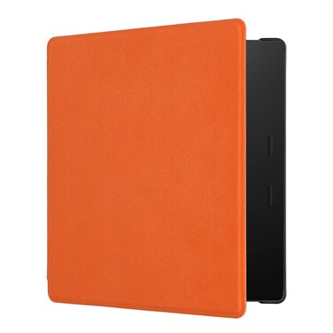 kwmobile Case Compatible with Amazon Kindle Oasis 10. Generation Cover - Microfiber E Reader Magnetic Flip Cover - Orange