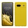 kwmobile Case Compatible with Google Pixel 7a Case - Protective Slim TPU Phone Cover - Soft Matte Finish - Radiant Yellow