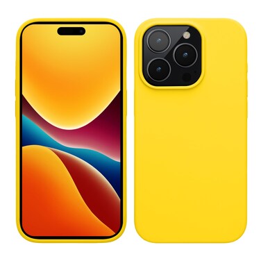 Rubberized TPU Case for Apple iPhone 15 Pro Max - Radiant Yellow