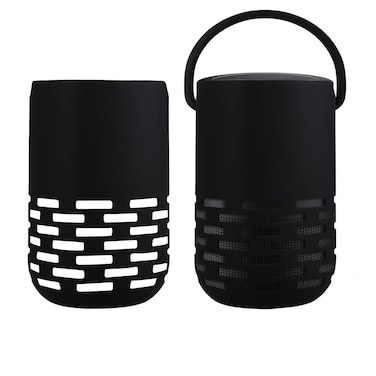 kwmobile Silicone Case Compatible with Bose Portable Home Speaker - Case Protective Mini Speaker Cover - Black