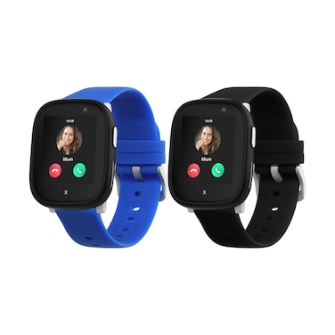 kwmobile Watch Strap Set Compatible with Xplora X6 Play - 2X TPU Silicone Fitness Tracker Sports Band - Size Small (S)
