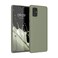kwmobile Case Compatible with Samsung Galaxy A71 Case - Soft Slim Protective TPU Silicone Cover - Gray Green