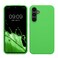 kwmobile Case Compatible with Samsung Galaxy S23 FE Case - TPU Silicone Phone Cover with Soft Finish - Lime Green