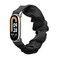 kwmobile Watch Strap Compatible with Xiaomi Mi Band 8 / Mi Band 9 - Black Scrunchie Watch Band - 5.5-7.5 inches (14-19 cm)