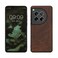 kwmobile Real Wood Case Compatible with OnePlus 12 Case - Hard Wooden Cover w/TPU Bumper - Dark Brown