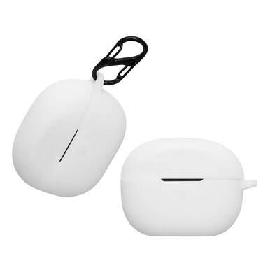 kwmobile Case Compatible with Anker Soundcore P3i Case - Silicone Cover Holder for Earbuds - White