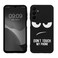 kwmobile TPU Silicone Case Compatible with Samsung Galaxy A15 5G - Case Soft Cover - Don't Touch My Phone White/Black