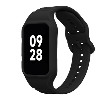 kwmobile Watch Band Compatible with Xiaomi Mi Band 8 Pro - Strap Replacement Silicone Band - Black
