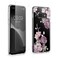 kwmobile Clear Case and Screen Protector Compatible with Samsung Galaxy S10e Case - Flower Bouquets Pastel Purple/Transparent