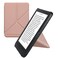 kwmobile Origami Case Compatible with Kobo Clara BW/Colour Case - Slim PU Leather Cover with Stand - Rose Gold