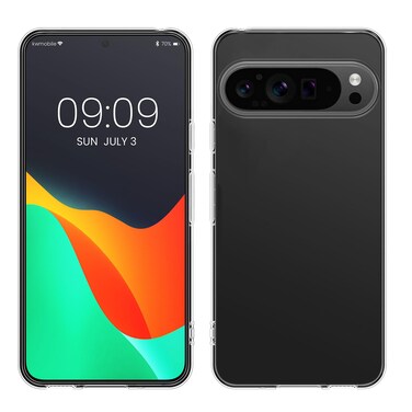 kwmobile Case Compatible with Google Pixel 9 Pro XL - Clear Case Soft Slim Flexible Protective TPU Phone Cover - Transparent
