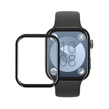 kwmobile Protective Film Compatible with Huawei Watch Fit 3 Screen Protector - 2X Smart Watch Protector Anti-Fingerprint