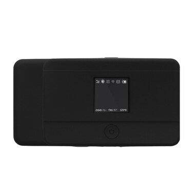 kwmobile WiFi Router Case Compatible with TP Link M7350 4G Cover - Silicone Portable Hotspot Case Black