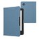 kwmobile Cover Compatible with Kobo Clara 2E / Tolino Shine 4 - Case for E-Reader - Denim Look Fabric Flip Case - Blue