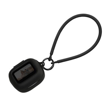 kwmobile Case Compatible with JBL Live Flex 3 / Live Buds 3 / Live Beam 3 - Silicone Headphones Cover with Hand Strap - Black