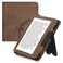 kwmobile Case Compatible with Kobo Libra 2 - Synthetic Suede Cover - Navigational Compass Brown