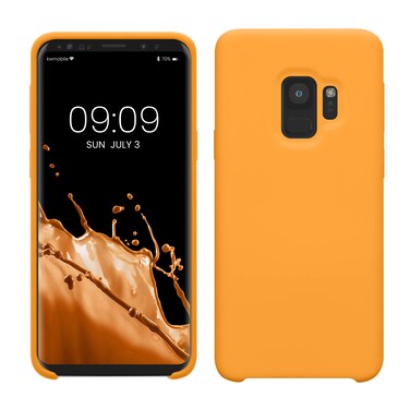 kwmobile Case Compatible with Samsung Galaxy S9 Case - TPU Silicone Phone Cover with Soft Finish - Fruity Orange