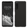 kwmobile Case Compatible with Sony Xperia 5 IV Case - Soft Slim Protective TPU Silicone Cover - Black
