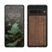 kwmobile Real Wood Case Compatible with Google Pixel 7 Pro Case - Hard Wooden Cover w/TPU Bumper - Dark Brown