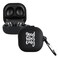 kwmobile Silicone Case Compatible with Samsung Galaxy Buds 2 Pro/Buds 2 / Buds Live Case Cover - Good Vibes Phrase White/Black