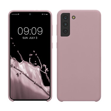 kwmobile Case Compatible with Samsung Galaxy S21 Plus Case - TPU Silicone Phone Cover with Soft Finish - Nude Lilac