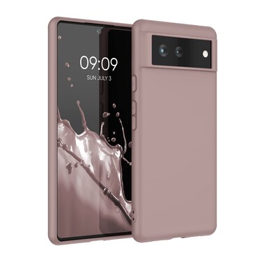 kwmobile Case Compatible with Google Pixel 6 Case - Soft Slim Protective TPU Silicone Cover - Nude Lilac