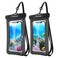 ProCase 2 Pack Floating Waterproof Phone Pouch Up to 7", IPX8 Floatable Underwater Phone Case Dry Bag for iPhone 16 15 14 13 12 11 Pro Max Xs Max XR X 8 7 Plus SE/Galaxy S24 S23 S22 - Black