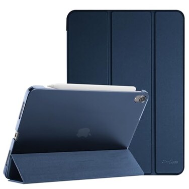 ProCase Smart Case for iPad Air 11 inch M2 2024 Air 6th /10.9 Air 5th 2022/Air 4th 2020, Protective Cover for iPad Air 6 5 4 Generation -Navy