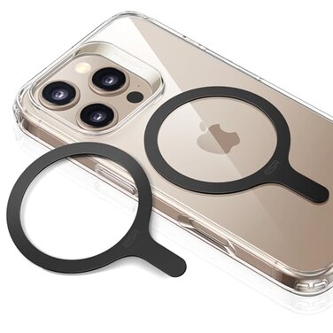 ESR for MagSafe Sticker 360, MagSafe Ring Magnet (HaloLock), 2 Pack Magnetic Ring, Universal Magnetic Wireless Charger Conversion Kit for iPhone 16/15/14/13/12/11, Galaxy S23/S22/S21 and More, Black