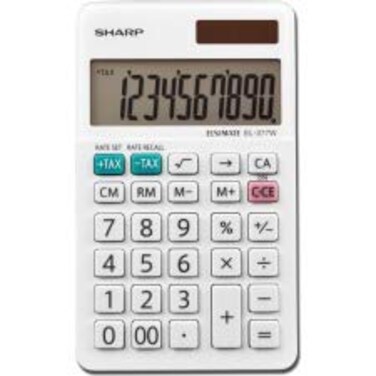 EL-377WB Large Pocket Calculator, 10-Digit LCD