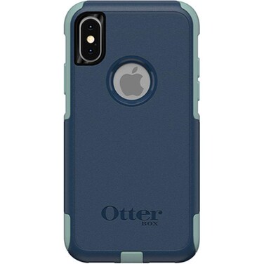 OtterBox Commuter Series Case for iPhone Xs &amp; iPhone X - Bulk Packaging - Bespoke Way (Blazer Blue/Aquifer)