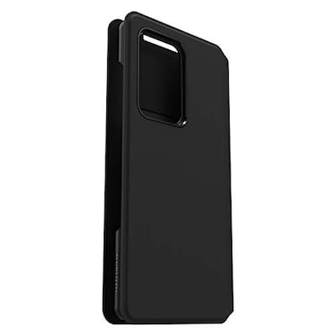 OtterBox Strada Via Seies Case for Samsung Galaxy S20 Ultra, Sleek, Soft Touch Protective Folio - Black (77-64300)