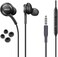 Samsung AKG Earbuds Stereo Headphones 3.5mm for Samsung Galaxy S10 S10e S9 S8 Plus A31 A71 Wired Earphones - Designed by AKG - with Microphone and Volume Buttons (Black)