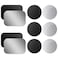 OWLKELA Mount Metal Plate for Phone Magnet Car Mount Holder Cradle with Adhesive, Universal Replacement Sticker Compatible with Magnetic Mounts - 10 Pack Black and Silver (4 Rectangle and 6 Round)